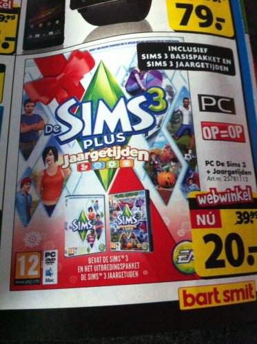 Sims3JaargetijdenSims3voor20euro