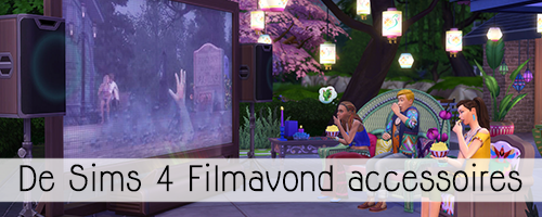 De Sims 4 Filmavond accessoires