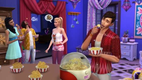 De Sims 4 Filmavond accessoires