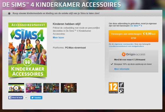 De Sims 4 Kinderkamer accessoires