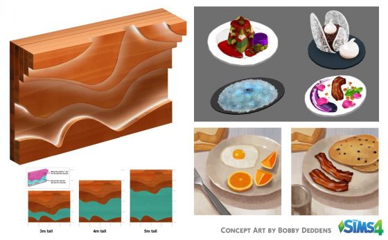 De Sims 4 Uit Eten concept art