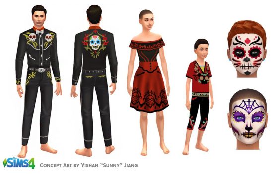 De Sims 4: Dag van de Doden concept art