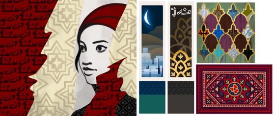 De Sims 4 Stedelijk Leven: Concept art Marokkaanse schilderijen 