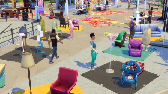 De Sims 4 Stedelijk Leven: Vlooienmarkt