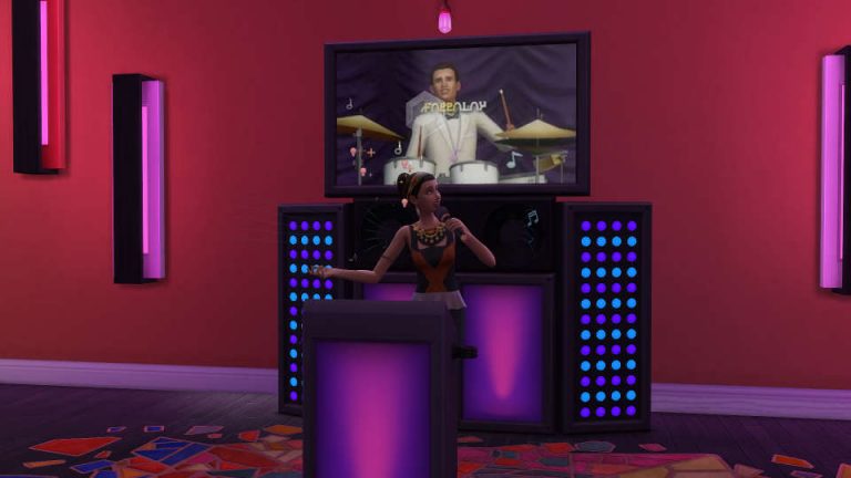 In de karaokebar kun je jouw Sim's zangvaardigheden publiekelijk testen