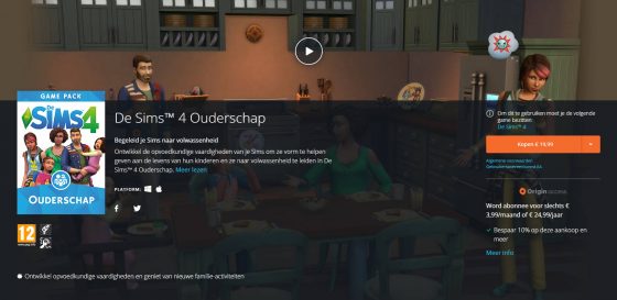 De Sims 4 Ouderschap