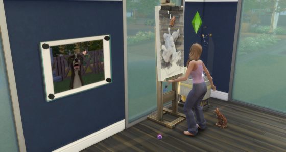 SimGuruRomeo herdenkt zijn huisdieren met een schilderij