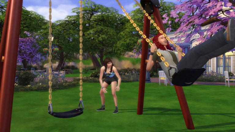De Sims 4 Jaargetijden: Schommel