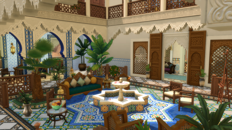 De Sims 4 Binnenplaats Oase